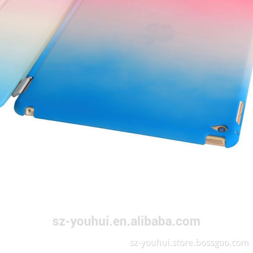 High Quality Rainbow Color Flip 6 Leather Case For Ipad Air 1 2